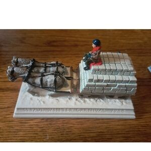 Winter Carnival Horse and Sleigh Figurine